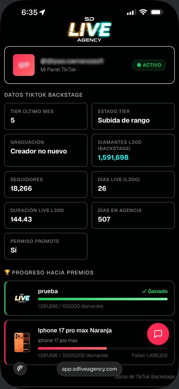 Paso 4: panel con métricas en tiempo real