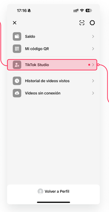 Paso 2: TikTok Studio